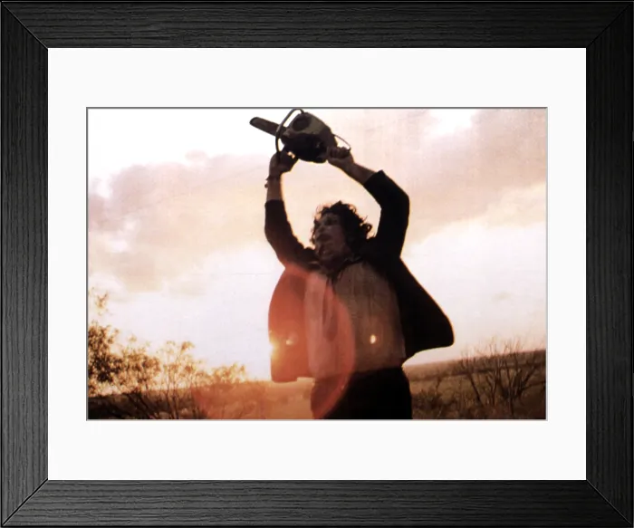 Framed Print : THE TEXAS CHAINSAW MASSACRE, Gunnar Hansen, 1974 **US SALES ONLY**