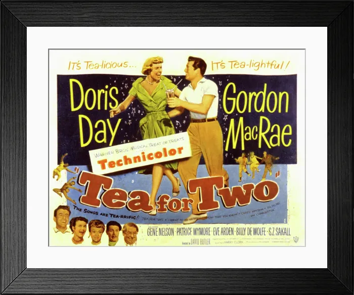 Framed Print : TEA FOR TWO, Doris Day, Gordon MacRae, 1950