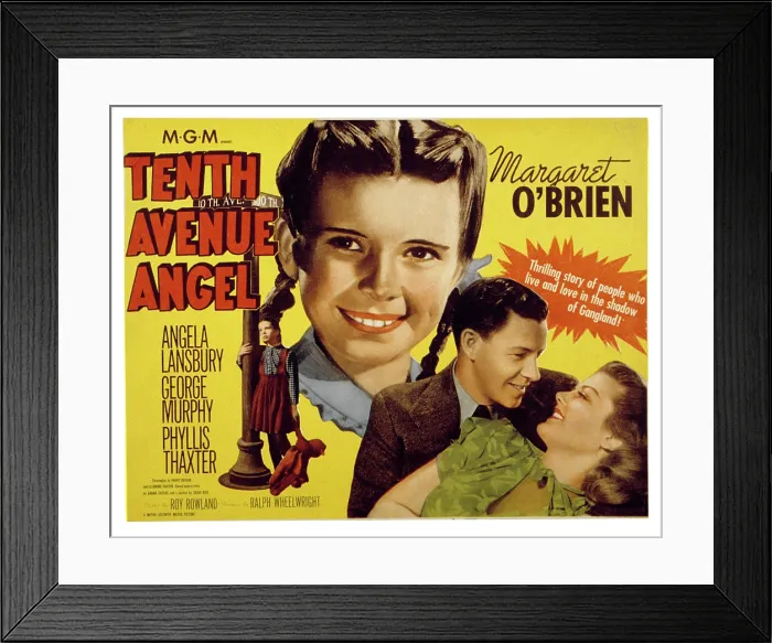 Framed Print : TENTH AVENUE ANGEL, Margaret O'Brien, George Murphy, Angela Lansbury, 1948