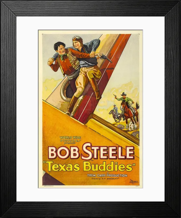 Framed Print : TEXAS BUDDIES, Bob Steele, 1932