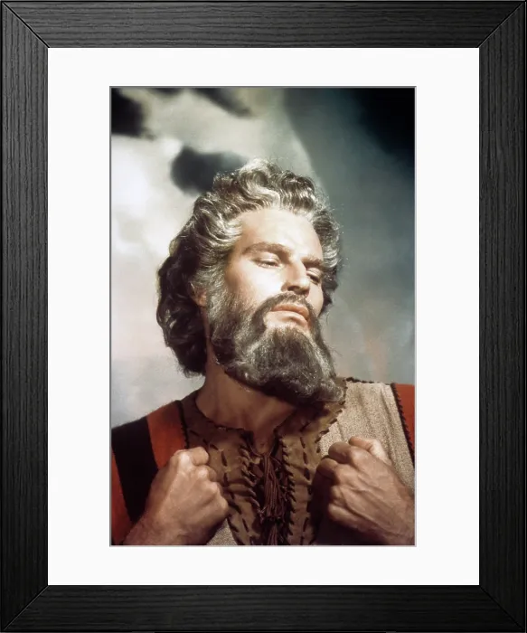 Framed Print : THE TEN COMMANDMENTS, Charton Heston, 1956 Framed Print : THE TEN COMMANDMENTS, Charton Heston, 1956