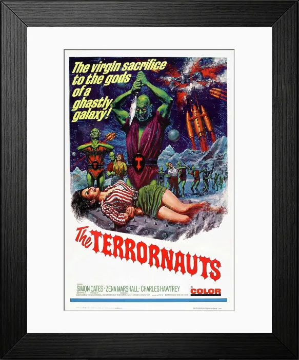 Framed Print : THE TERRORNAUTS, US poster, 1967