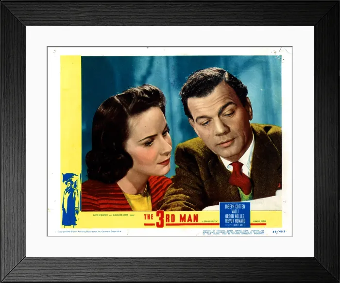 Framed Print : THE THIRD MAN, (aka THE 3rd MAN), from left, Alida Valli, Joseph Cotten, 1949