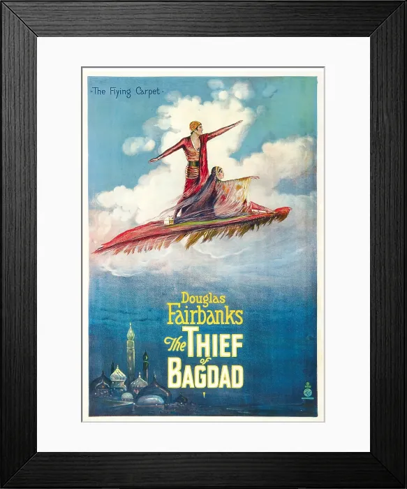 Framed Print : THE THIEF OF BAGDAD, Douglas Fairbanks, Sr. Julanne Johnson, 1924