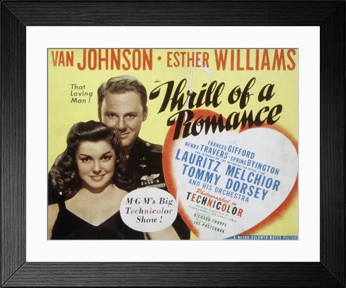 Framed Print : THRILL OF A ROMANCE, Esther Williams, Van Johnson, 1945