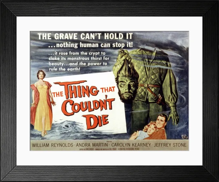 Framed Print : THE THING THAT WOULDN'T DIE, Andra Martin, Robin Hughes, Carolyn Kearney, William Reynolds, 1958 Framed Print : THE THING THAT WOULDN'T DIE, Andra Martin, Robin Hughes, Carolyn Kearney, William Reynolds, 1958