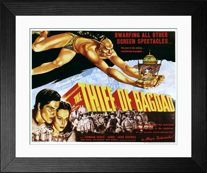 Framed Print : THE THIEF OF BAGDAD, Rex Ingram, John Justin, June Duprez, 1940