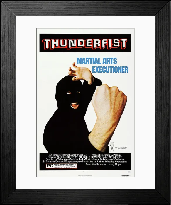 Framed Print : THUNDERFIST, (aka ZE WANG), US poster, 1973 Framed Print : THUNDERFIST, (aka ZE WANG), US poster, 1973
