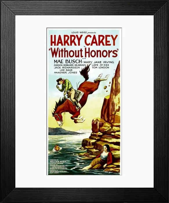 Framed Print : WITHOUT HONORS, from left: Harry Carey, Mary Jane Irving, 1932 Framed Print : WITHOUT HONORS, from left: Harry Carey, Mary Jane Irving, 1932
