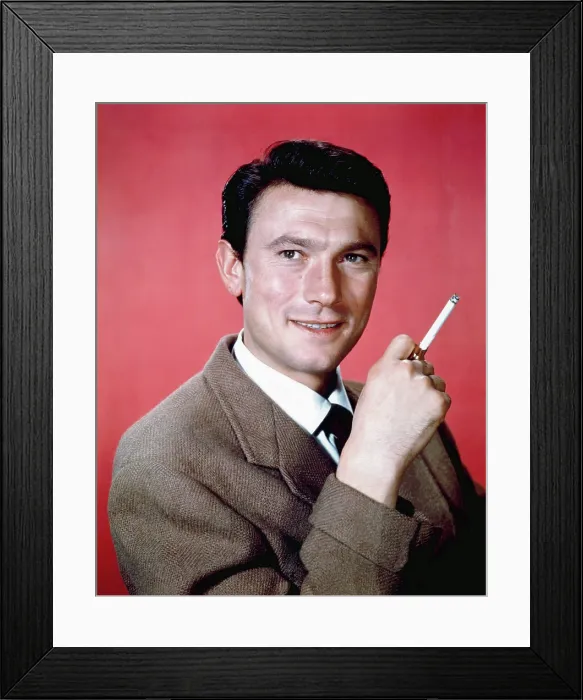 Framed Print : Laurence Harvey, ca. mid-1950s Framed Print : Laurence Harvey, ca. mid-1950s