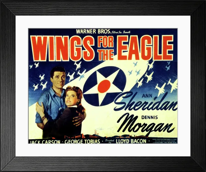 Framed Print : WINGS FOR THE EAGLE, Dennis Morgan, Ann Sheridan, 1942 Framed Print : WINGS FOR THE EAGLE, Dennis Morgan, Ann Sheridan, 1942