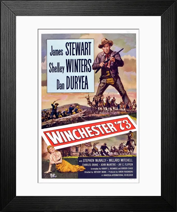Framed Print : WINCHESTER 73, Shelley Winters, James Stewart, 1950