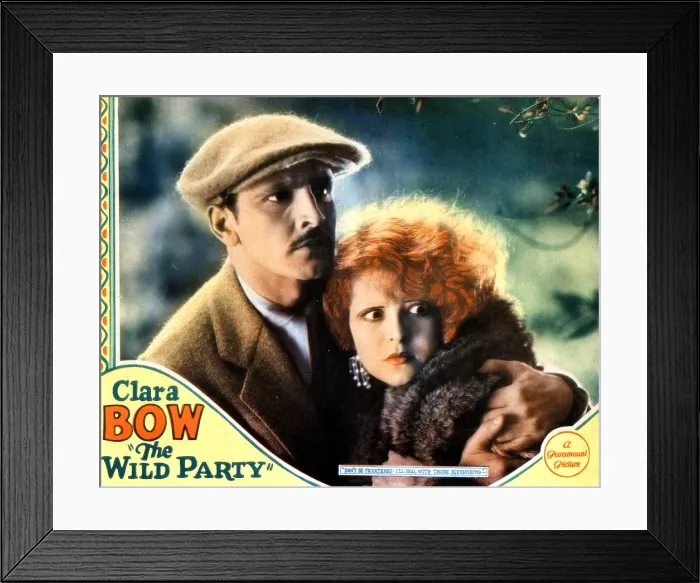 Framed Print : THE WILD PARTY, from left, Fredric March, Clara Bow, 1929 Framed Print : THE WILD PARTY, from left, Fredric March, Clara Bow, 1929