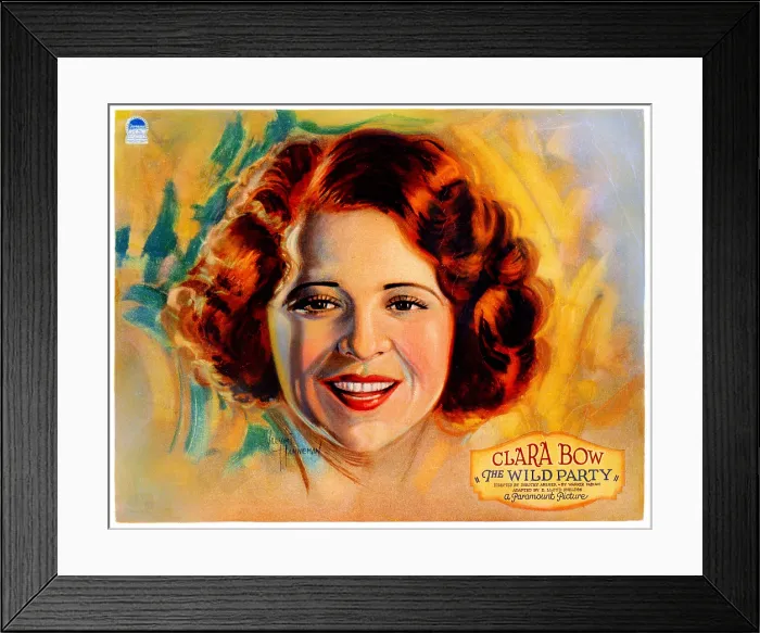 Framed Print : THE WILD PARTY, Clara Bow, 1929