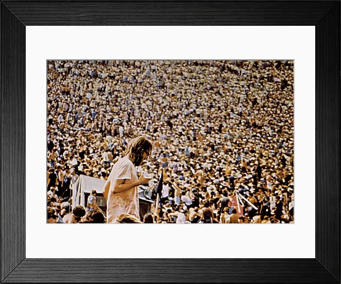 Framed Print : WOODSTOCK, 1970