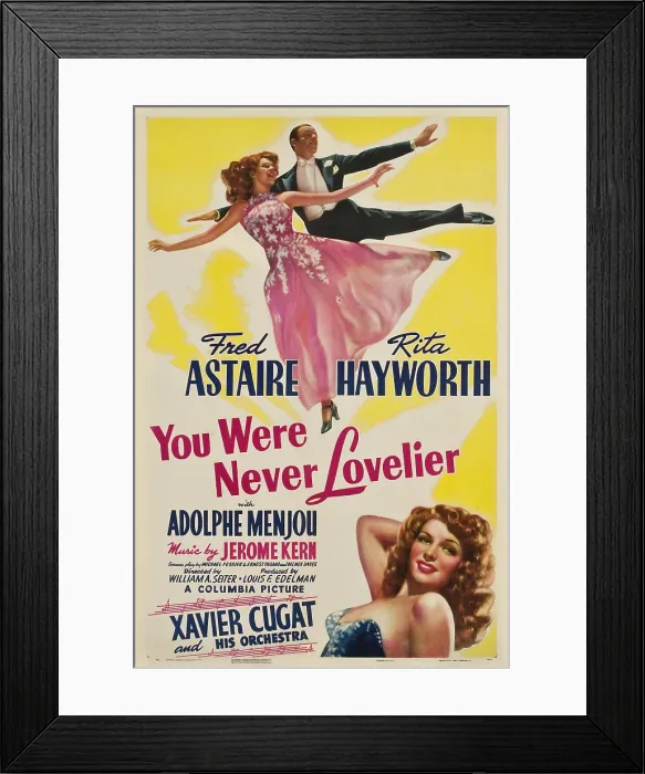 Framed Print : YOU WERE NEVER LOVELIER, Rita Hayworth, Fred Astaire, 1942 Framed Print : YOU WERE NEVER LOVELIER, Rita Hayworth, Fred Astaire, 1942