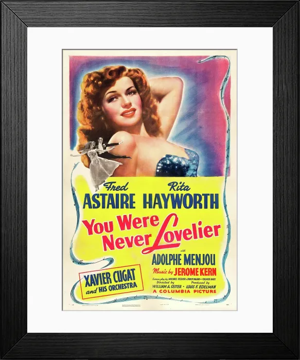 Framed Print : YOU WERE NEVER LOVELIER, Rita Hayworth, 1942 Framed Print : YOU WERE NEVER LOVELIER, Rita Hayworth, 1942