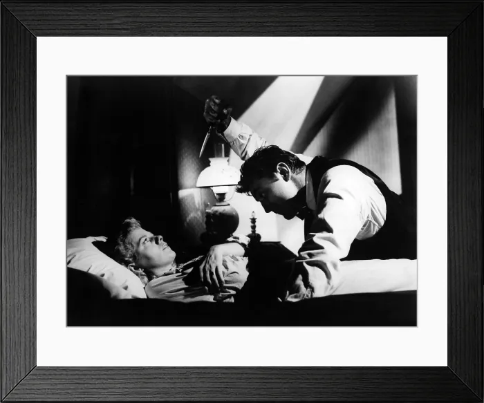 Framed Print : THE NIGHT OF THE HUNTER, Shelley Winters, Robert Mitchum, 1955