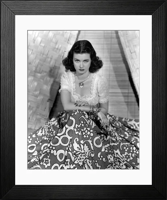 Framed Print : JOAN BENNETT, portrait, as seen in Secret Beyond the Door, 1947