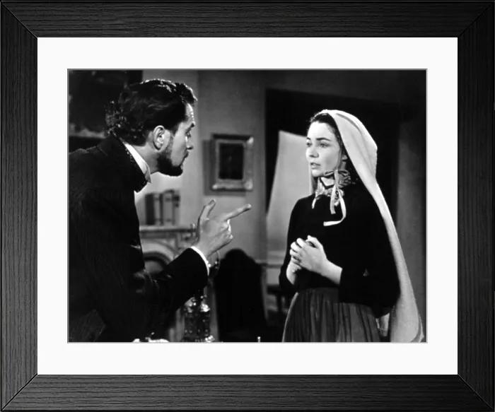 Framed Print : THE SONG OF BERNADETTE, Vincent Price, Jennifer Jones, 1943, TM and Copyright (c)20th Century Fox Film Corp. All rights reserved