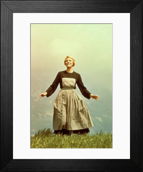 Framed Print : THE SOUND OF MUSIC, Julie Andrews, 1965, TM and Copyright 20th Century-Fox Film Corp. All Rights Reserved. Courtesy: Everett Collection Framed Print : THE SOUND OF MUSIC, Julie Andrews, 1965, TM and Copyright 20th Century-Fox Film Corp. All Rights Reserved. Courtesy: Everett Collection