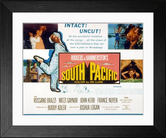 Framed Print : SOUTH PACIFIC, Mitzi Gaynor, 1958, TM and Copyright 20th Century Fox Film Corp. All rights reserved. Courtesy: Everett Collection