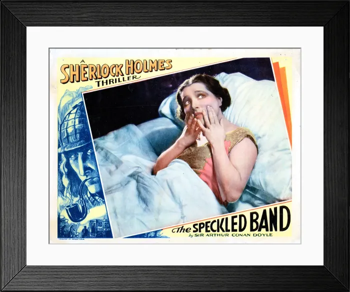 Framed Print : THE SPECKLED BAND, US lobbycard, Angela Baddeley, 1931 Framed Print : THE SPECKLED BAND, US lobbycard, Angela Baddeley, 1931