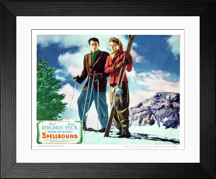 Framed Print : SPELLBOUND, US poster, Gregory Peck, Ingrid Bergman, 1945