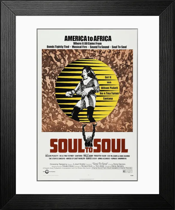 Framed Print : SOUL TO SOUL, US poster, Tina Turner, 1971