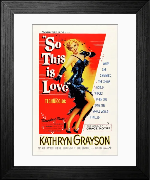 Framed Print : SO THIS IS LOVE, Kathryn Grayson, 1953