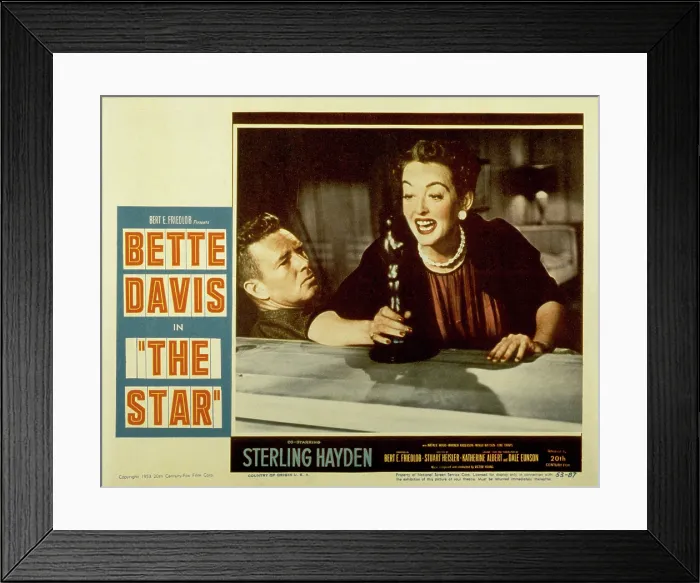 Framed Print : THE STAR, Sterling Hayden, Bette Davis, 1952