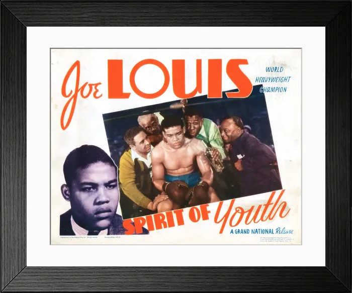 Framed Print : SPIRIT OF YOUTH, US lobbycard, Joe Louis, Clarence Muse, Mantan Moreland, 1938