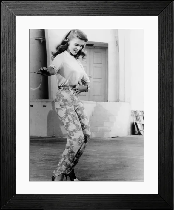 Framed Print : STATE FAIR, Ann-Margret, rehearsing her dance steps on the studio lot, 1962, TM and Copyright 20th Century-Fox Film Corp. All Rights Reserved. Courtesy: Everett Collection