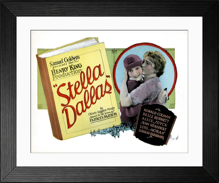 Framed Print : STELLA DALLAS, from left, Lois Moran, Belle Bennett, 1925