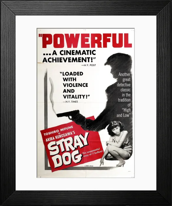 Framed Print : STRAY DOG, (aka NORA INU), Keiko Awaji, 1949