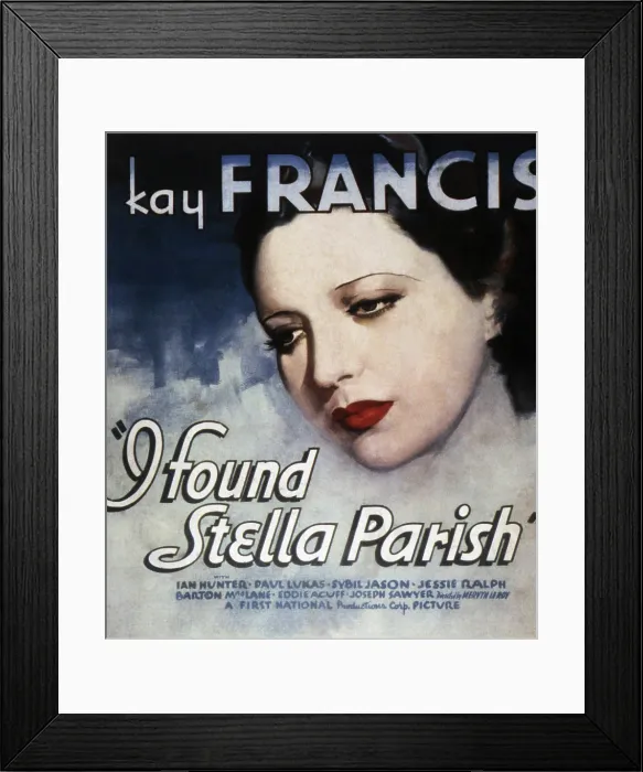Framed Print : I FOUND STELLA PARISH, Kay Francis, 1935 Framed Print : I FOUND STELLA PARISH, Kay Francis, 1935