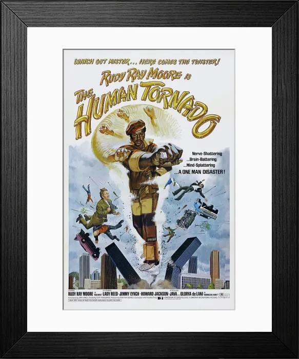 Framed Print : THE HUMAN TORNADO, US poster, Rudy Ray Moore, 1976