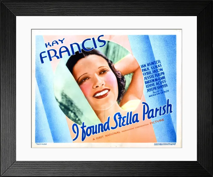 Framed Print : I FOUND STELLA PARISH, Kay Francis, 1935 Framed Print : I FOUND STELLA PARISH, Kay Francis, 1935