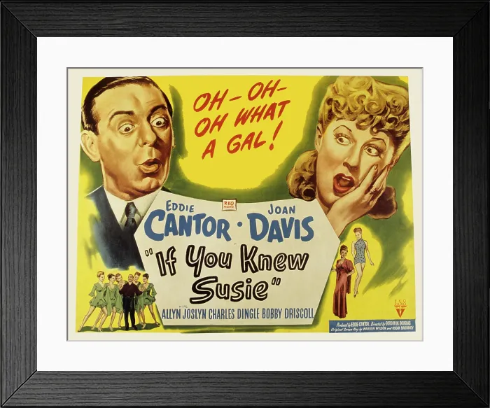Framed Print : IF YOU KNEW SUSIE, Eddie Cantor, Joan Davis, 1948