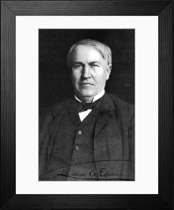 Framed Print : Thomas Edison, 1910. Courtesy: CSU Archives / Everett Collection Framed Print : Thomas Edison, 1910. Courtesy: CSU Archives / Everett Collection