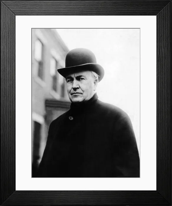 Framed Print : A portrait of Thomas Edison. September 13, 1913. Courtesy CSU Archives / Everett Collection Framed Print : A portrait of Thomas Edison. September 13, 1913. Courtesy CSU Archives / Everett Collection