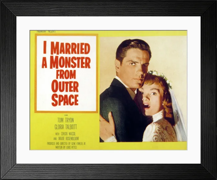 Framed Print : I MARRIED A MONSTER FROM OUTER SPACE, Tom Tryon, Gloria Talbott, 1958