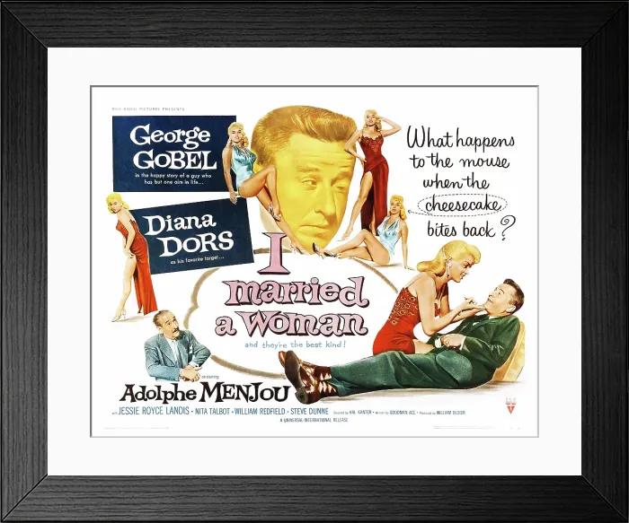 Framed Print : I MARRIED A WOMAN, Adolphe Menjou, Diana Dors, George Gobel, 1958