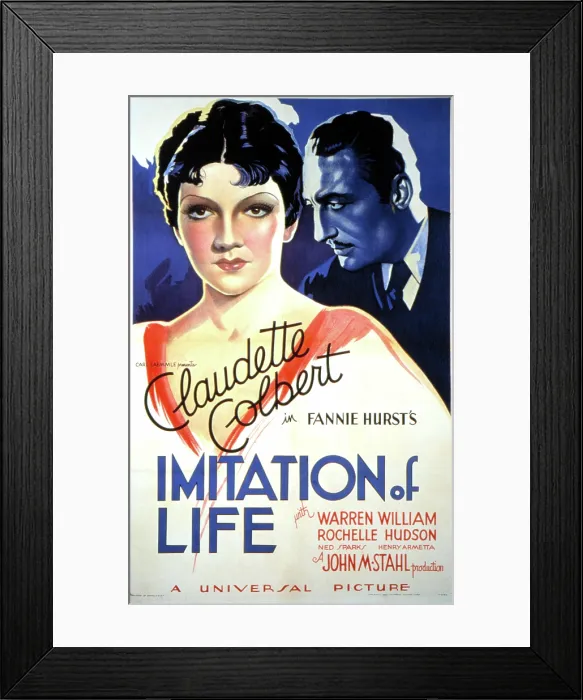 Framed Print : IMITATION OF LIFE, Claudette Colbert, 1934 Framed Print : IMITATION OF LIFE, Claudette Colbert, 1934