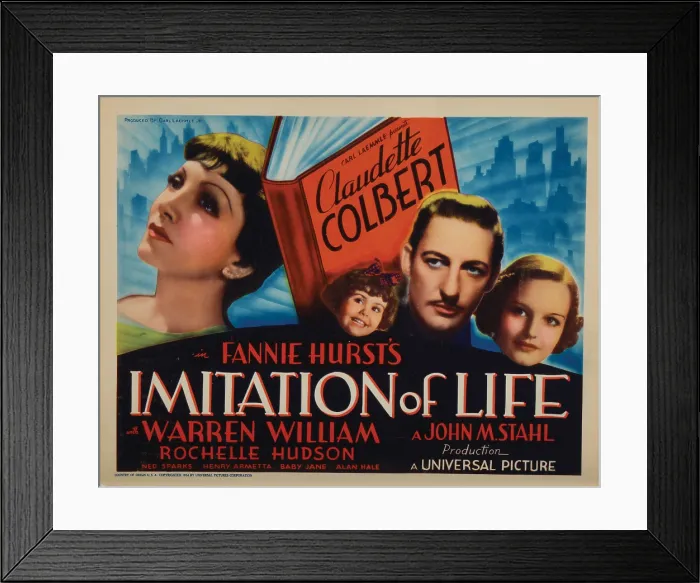 Framed Print : IMITATION OF LIFE, Claudette Colbert, Juanita Quigley (as Baby Jane), Warren William, Rochelle Hudson, 1934 Framed Print : IMITATION OF LIFE, Claudette Colbert, Juanita Quigley (as Baby Jane), Warren William, Rochelle Hudson, 1934