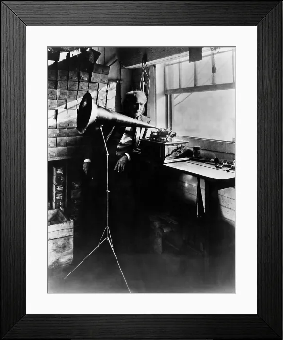Framed Print : Thomas Edison ca. 1906. Courtesy CSU Archives / Everett Collection
