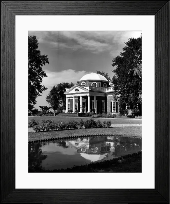 Framed Print : Monticello, home of Thomas Jefferson, ca. 1960s. Courtesy: CSU Archives / Everett Collection