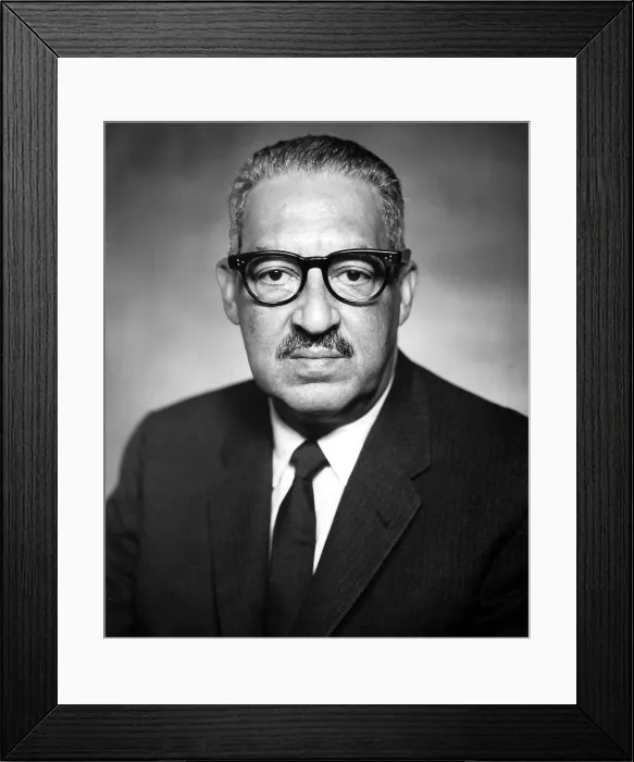 Framed Print : Thurgood Marshall (1908-1993) Pictured as Solicitor General of the United States, 4 / 10 / 67. Courtesy: CSU Archives  /  Everett Collection