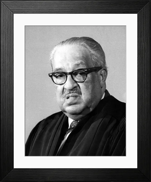 Framed Print : Thurgood Marshall (1908-1993) Associate Justice of the United States Supreme Court, photo:5 / 5 / 76. Courtesy: CSU Archives  /  Everett Collection