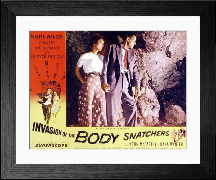 Framed Print : INVASION OF THE BODY SNATCHERS, Dana Wynter, Kevin McCarthy, 1956 Framed Print : INVASION OF THE BODY SNATCHERS, Dana Wynter, Kevin McCarthy, 1956